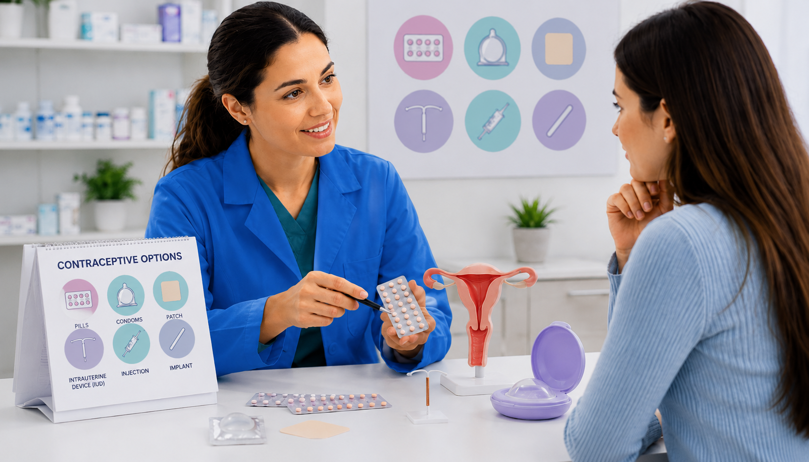 Confidential contraception consultation